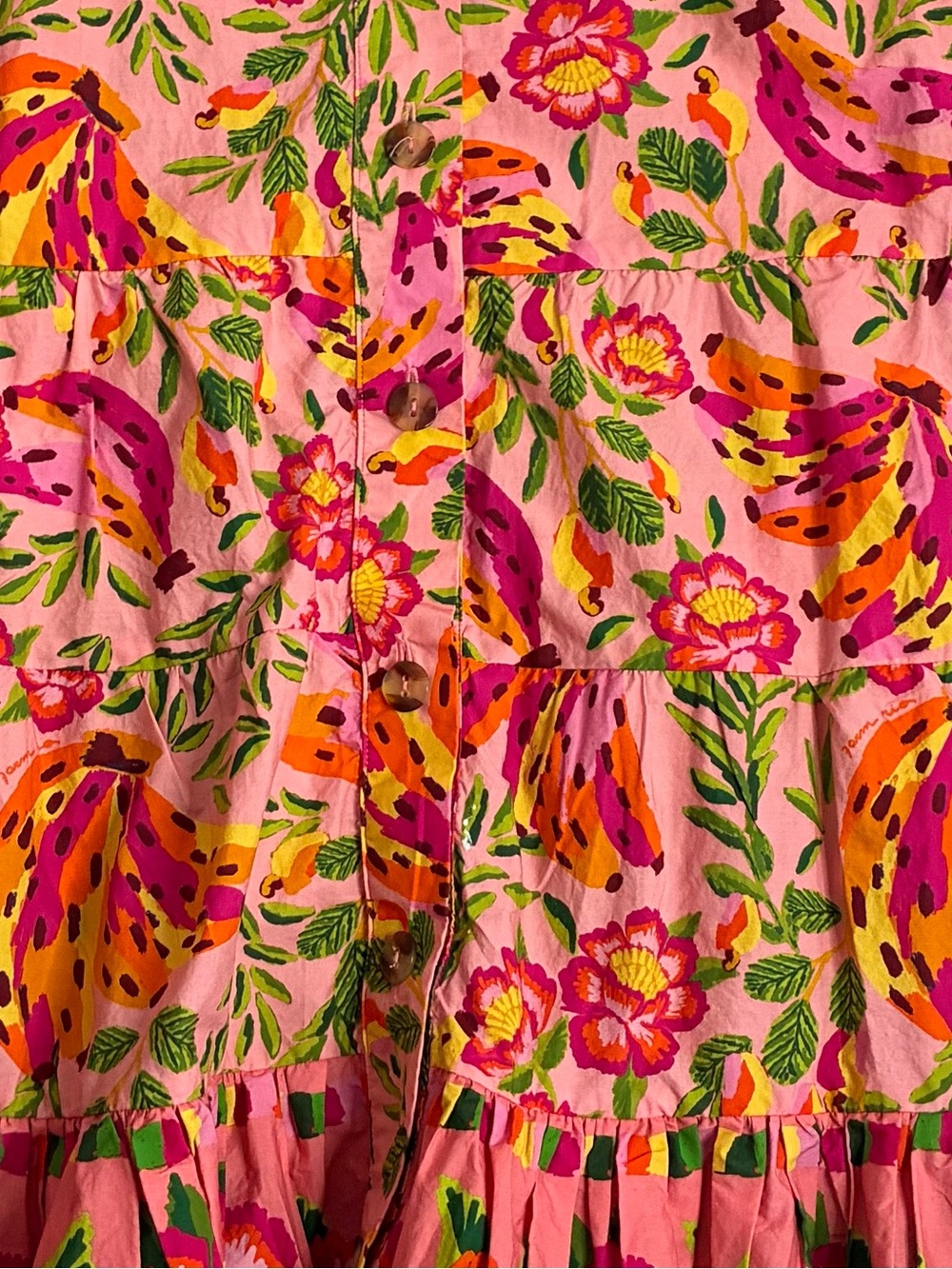 Farm Rio Painted Bananas Mini Dress - Picture 15 of 15